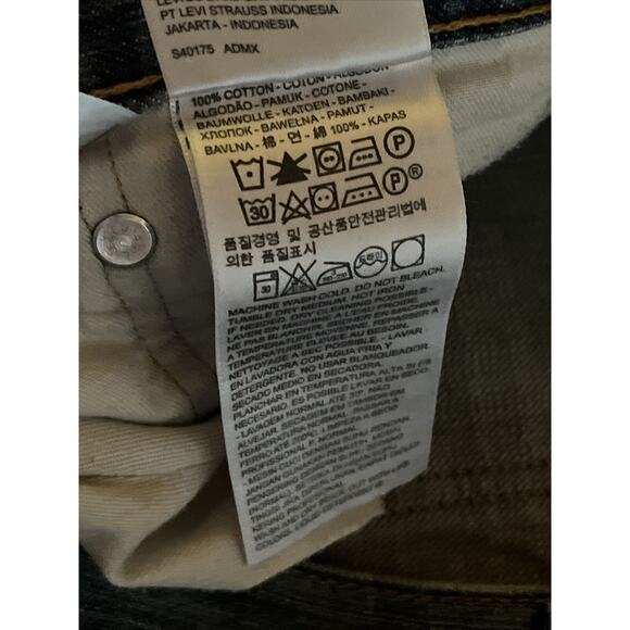 Levi’s 505 Jeans Men's 34x32 Medium Wash Denim Cotton Blue Outdoor Travel - Picture 11 of 13